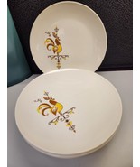 Set Of 4 Vintage Seventies Cock O The Walk Rooster 10&quot; Dinner Plate Farm... - £18.75 GBP