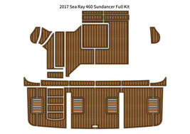 2017 Sea Ray 460 Sundancer Full Kit Pad Boat EVA Foam Faux Teak Deck Floor Mat - £881.21 GBP