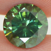 Green Diamond Round Shape Fancy Color 2 ct Natural VS2 Loose Certified Enhanced - £2,087.30 GBP