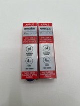 2 PACK POWER-XCEL 3-in-1 USB-A to Lighttning BLUE, Micro &amp; TYPE-C - $12.99