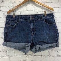 Dressbarn Denim Shorts Womens Sz 16 Short Shorts Hot Pants - £7.72 GBP