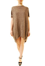 ONE TEASPOON Damen Kleid Sparkly Gemütlich Braun Größe S - £35.39 GBP