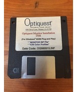 Vintage Optiquest Monitor Installation Floppy Disk Software Windows 95/9... - $23.70 CAD
