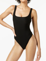 Reebok Classic Ribbed One-Piece Swimsuit Bathing   Suit Swim Black Small S - $32.00