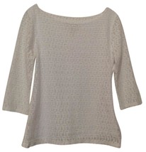 Banana Republic White Lace OverLay Solid Layered Lightweight Top Tunic - £15.06 GBP