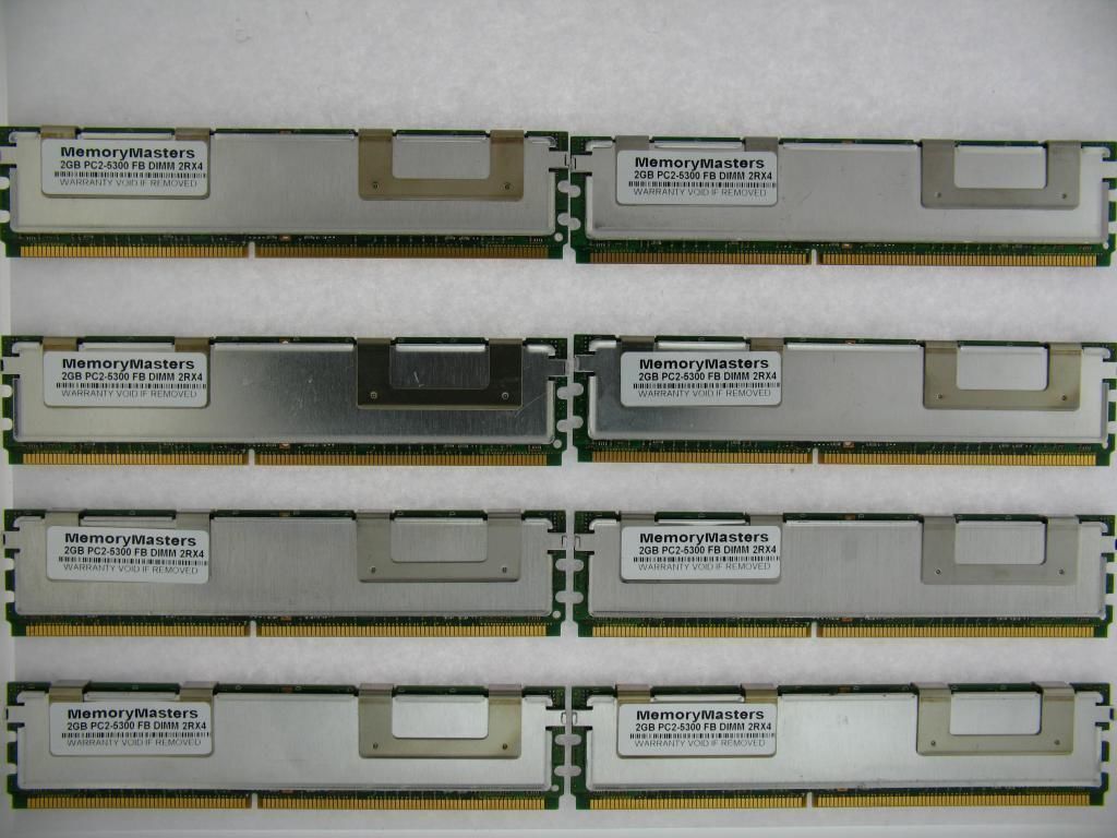Primary image for 16gb 8X2GB Kit Mémoire Pour Apple Mac Pro Modèle 2007 2,1 2x Quad Core 3.0Ghz 1