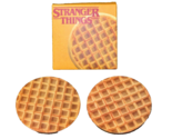 STRANGER THINGS EXCLUSIVE COASTER SET OF 2 ELEVEN NETFLIX WAFFLES CULTUR... - $8.99