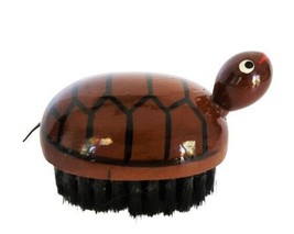 Adorable vintage painted wood turtle shoe clothing brush - £15.72 GBP
