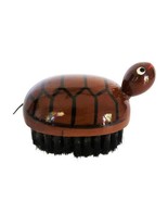 Adorable vintage painted wood turtle shoe clothing brush - $19.99