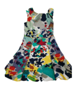 RACHEL ROY Sun Dress Fit &amp; Flare Sleeveless Low Back Cotton Silk Colorfu... - $25.83 CAD