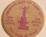 Vintage International Organization Wooden Nickel Cincinnati Ohio 1988 - £3.88 GBP
