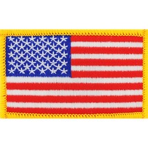 American Flag Patch Red White &amp; Blue 2&quot; x 3 1/4&quot; - £7.18 GBP