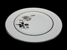 Black Rose Pattern 6.5&quot; Bread &amp; Butter Plate, Nocturne, Yamaka Japan, Multiples! - £4.55 GBP