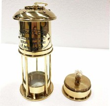 7&#39;&#39; Nautical Antique Shiny Brass Minor Oil Lamp Ship Boat Nautical Antiq... - £33.21 GBP