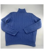 Vintage Polo Ralph Lauren Sweater Womens Small Blue Knit Turtleneck Y2K ... - €24,56 EUR