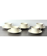 Mikasa English Countryside Coffee Cups &amp; Saucers White DP900 - Set of 5 - $62.36