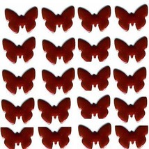 BUTTERFLYs Smooth Rhinestuds 10mm RED  1gr Hot Fix - £5.48 GBP