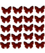 BUTTERFLYs Smooth Rhinestuds 10mm RED  1gr Hot Fix - £5.38 GBP