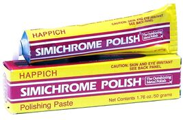 SIMICHROME Metal Polish tUbe Polishing Paste metal chrome silver HAPPICH... - $36.55