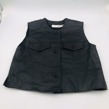 Men&#39;s Black Newport News Leather Vest -- Size M  - £18.35 GBP
