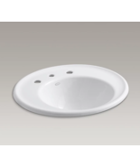 KOHLER K-2822-8S-0 Iron Works Bathroom Sink W Sandbar Exterior  8&quot; Cente... - $679.13 CAD