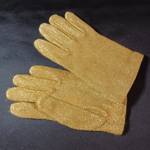 Vintage Gold Glitter Wrist Gloves - $111.74 MXN