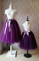 Plum Little Girl Tulle Skirt for Dress up and Fairy Costumes 1-16 image 3