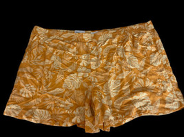 Sonoma 4X Shorts Orange Tropical Floral Print Ultracomfort Waistband Wom... - £36.60 GBP
