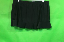 Women&#39;s Ruffle Swim Skirt - Aqua Green Black 24W/26W - $24.99