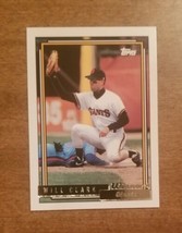 1992 Topps Gold Winner Will Clark #330 San Francisco Giants Free Shipping - $1.82