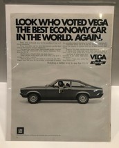 Look Who Voted Vega The Best Economy Car In The World Vintage Ad - $7.87