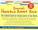 Bonnie&#39;s Household Budget Book: The Essential Guide for Getting Control ... - $11.75