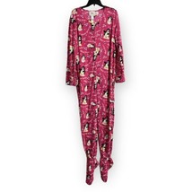 PJ Couture Footie Footed Fleece 1 PC Pajamas Pink Penguins Size Large NEW NWT - £38.68 GBP