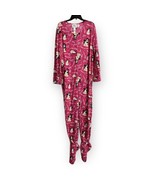 PJ Couture Footie Footed Fleece 1 PC Pajamas Pink Penguins Size Large NE... - $48.39