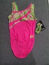 GK Elite Adult Small, Women’s Gymnastics Dance Leotard New pink green Me... - €25,95 EUR