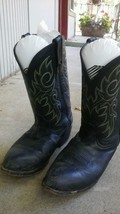 Vintage Durango Cowboy Boots Mens SZ 8.5 EE Black - $27.12