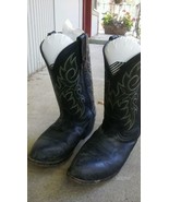Vintage Durango Cowboy Boots Mens SZ 8.5 EE Black - $27.12