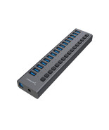 Sabrent HB-PU16 16-PORT USB 3.0 DATA HUB AND CHARGER W/ INDIVIDUAL SW 90... - $247.20 CAD