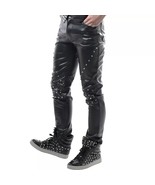 Leather Pant Pants Men&#39;s Real Jeans Style Biker Men Motorcycle Trousers ... - $203.78 CAD