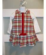 Mud Pie Tartan Plaid Christmas Pleated Long Sleeve Dress Size 3T Girl&#39;s ... - £19.50 GBP