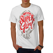 Wellcoda Super Girl Mens T-shirt, Hero Women Graphic Design Printed Tee - £14.87 GBP+