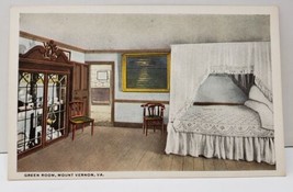 Mount Vernon Virginia Green Room Postcard B6 - $4.95