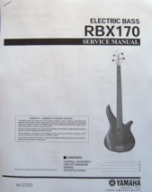 Yamaha RBX170 Electric Bass Guitar Service Manual Notes and Parts List Booklet. - £7.74 GBP