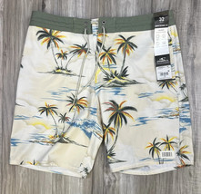 O&#39;Neill Men&#39;s Cruzer Quick-Drying 19 in. Boardshorts Size 32 Tropical Beach - $565.23 MXN