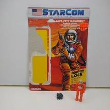 Capt. Pete Yablonsky W/Card Starcom 1986 Coleco Vintage Action Figure - £27.96 GBP