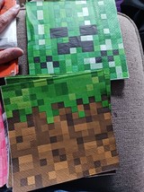 Minecraft Birthday Party  Napkins 48 Pack 4 Designs 12 Each. New - £7.09 GBP