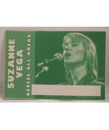 SUZANNE VEGA - VINTAGE ORIGINAL CONCERT TOUR CLOTH BACKSTAGE PASS *LAST ... - $13.69 CAD