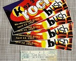 Bush Concert Ticket Stub &amp; Bumper Stickers Continental Arena NJ 4/13/97 ... - $19.34