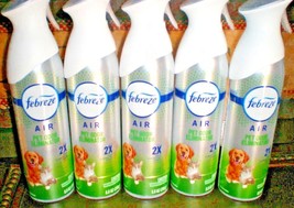 5 Febreze Air Room Freshener Sprays Pet Odor Eliminator 8.8 Oz Each Spray Bottle - £26.60 GBP
