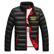 Vault Tec Logo Video Game  2 3 4 Printed Winter Thicken Coat Men Jacket Fashion  - £68.34 GBP